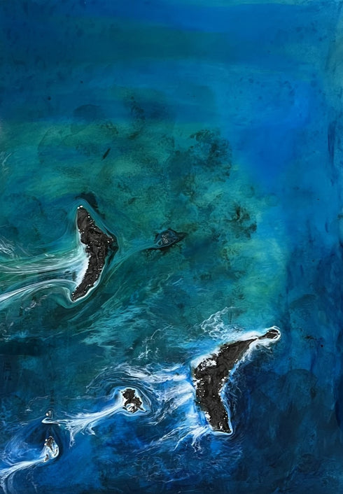 Finding Joy epoxy resin painting